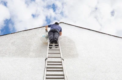 Peinture extérieure au Fresne-Camilly — façades et ravalement